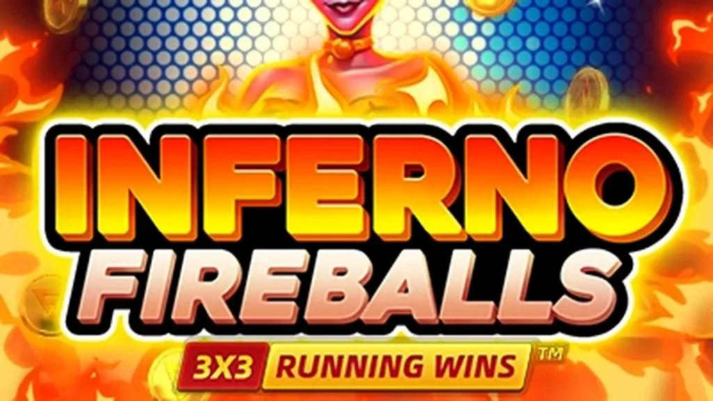 Tampilan visual slot Inferno Fireballs dengan tema api yang intens