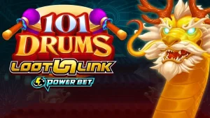 Tampilan visual slot 101 Drums dengan nuansa genderang yang meriah